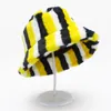 Berets Buckets Hat Tiger Prints Fauxe Fur Пушистые зима теплые шляпы шляпы рыбак