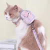 Cat Collars Leads Adjustable Chest Strap For Dogs Snack Bag Collar Portable Pet Outdoor Walking Harness With Leashes Accessories 230227