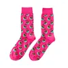 Chaussettes pour femmes, arrivage 2023, drôle et mignon, dessin animé Fruits banane avocat citron nourriture Happy japonais Harajuku Skateboard