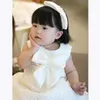 Girl's Dresses 2023 Flower Girls Baptism Dresses Baby 1st Birthday Princess Outfits Infant White Ball Gowns Kids Wedding Party Lace Bow Dress