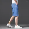 Herren Jeans Herren Classic Relaxed Fit Five Pocket Jean Short 2023 Sommer Dünn Business Fashion Style Denim Shorts Plus Size 42