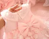 Robes de fille Rose dentelle bébé fille robe princesse fleur infantile fille 1 an anniversaire robe de fête de mariage pour baptême baptême 0-24M