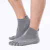 Meias masculinas meias sólidas brancas pretas homens cinza algodão meias de algodão fibra de bambu de alta qualidade masculino verão inverno cinco 5 dedos Sock Sox Z02227