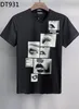 DSQ Phantom Turtle Men's Fortts 2023 Новая мужская дизайнерская футболка Италия модная футболка летняя футболка мужская мягкая и удобная 100% хлопковые топы 7528