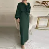 Ubranie etniczne Hidżab muzułmańska sukienka Abaya Dubai Turcja Stylowa afrykańska afrykańskie sukienki dla kobiet impreza islam ubrania kaftan szata vestido 230227