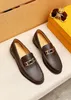 2023 Mens Business Office Work Formal Dress Shoes Classic Designer Fashion Mocassini Designer di marca maschile Party Wedding Flats Taglia 38-45