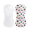 Sublimation Burp Tissu Blanc Lit Polyester Nouveau-Né Serviette Transfert De Chaleur Impression Burping Vêtements Blancs pour Bébé DIY Coton Serviettes I0224