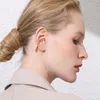 Sırtlar Küpe Şık Düzensiz Tasarım Geometrik Bozulma Yılan Kulak Kuff Piercing Earcess Earcuff Takı Olmadan Kadınlar