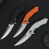 Narzędzie na zewnątrz EDC Wysokiej twardości Mini Damaszek Nóż VG-10 Steel Składany Kneść Knife Prezent Zbieranie Noże Wyślij Skórzany etui