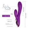 Rabbit Vibrator 10 Speed G-Spot Vibratore Dildo Silicone Impermeabile Stimolatore Clitoride Vagina Massaggiatore Giocattoli sessuali per donne