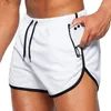 Running Shorts Men's Gym Mens Sports Sportswear Zipper Pocket 3 Inch Training Jogging Workout Short Pants