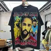 Magliette nere Magliette Camicia di cotone da uomo Abbigliamento Pantaloncini Maniche Suprior Magliette stampate hip-hop Foto reali