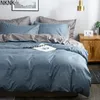 Bedding sets Classic bedding set Solid color duvet cover sets quilt covers pillowcases European size king queen gray blue pink green 230227