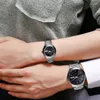 Armbandsur svarta par klockor Top Herr Auto Date Week Quartz armbandsur för kvinnor Relogio Masculino gåvor Loverwristwatches