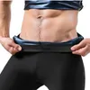 Body Shapers da uomo Pantaloni da tuta da sauna termica da donna con tasca da allenamento Sportwear Shaper Pantaloncini dimagranti Capris Leggings a compressione