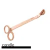 Tesoura Snuffers de aço inoxidável TRIMER DE VELAMENTO DE VELA ROSA ROSE GOLD CUTTOR LAMBRO DE ÓLEO TRIMEL