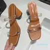 Pantoufles à talons hauts pour femmes, sandales Sexy de fête, tendance d'été, escarpins à la mode, chaussures, diapositives de robe, tongs peu profondes pour dames, 2023, 994