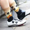 Spor çorapları unisex bisiklet nefes alabilen anti-subycle mtb dağ bisikleti yüksek elastik koşu yürüyüş sporu rahat