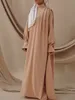 Etniska kläder eid muslimska kvinnor bönklänning abaya hög hals ramadan maxi långa klänningar islamisk musulman marockansk kaftan vestdidos abayas 230227