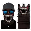 Bandanas Multifunction Bandana Fishing Tube Cover 3D Printing Seamless Face Balaclava Headbonar Skull Mask Windproect Sunscreen Magic Scarf