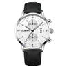 Нарученные часы Cuena Mens смотрит лучшие кожаные повседневные Quartz Watch Men Men Anity Sport Водонепроницаемые часы Blue Relogio Masculino