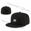 2023 Baseball masculin Full Fermed Caps Summer Navy Blue Letter Bone Men Femmes Black Color toutes les 32 équipes Sport décontracté Flat Fitted3147