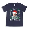 Erkekler Tişörtleri Hasbulla Noel Giysileri Gömlek Erkek Kadınlar Sokak Hip Hop Harajuku T-Shirt Kısa Kollu Saf Pamuk Gevşek Tee