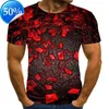 Maglietta grafica da uomo Moda 3 Magliette digitali Ragazzi Casual Stampa geometrica Ipnosi visiva Modello irregolare Top Eur Taglie forti XXS-5XL2