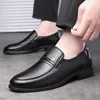Dress Shoes 2022 Men Summer Leather Shoes Pointed Toe Quality Black Genuine Leather Soft Man Breathble Shoes For Man Summer R230227