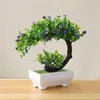 Fleurs décoratives 1 pièces bonsaï artificiel petites plantes de Simulation Pot d'arbre faux ornements en Pot pour la décoration de la maison décor de jardin