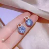 925 sterling silver heart stud earrings for women 18K rose gold shining crystal ear rings jewelry for party y71X#