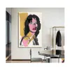 Obrazy samochodu DVR Retro Andy Warhol plakat płócienne malarstwo Mick Jagger Portret Plakaty i druki zdjęcia ścienne do salonu Deche Dhhze
