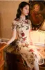 Vêtements ethniques Robe de soirée pour femmes Jupe en dentelle française peut généralement porter la gravure d'os de la jeune fille Cheongsam Style chinois modifié