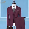 Men's Suits Blazers JacketPantsVest Wedding Suits for Men Man's 3 PCS Set Formal Suit for Business Meetings Custom Made Black Suits 230227