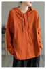 Women's T Shirts 2023 Spring Hoody Women Long Sleeve Loose T-shirt All-matched Casual Cotton Hooded Tee Solid Color Tops Pullover