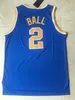 qqq8 NCAA UCLA Bruins College Basketball Jerseys Russell Westbrook Lonzo Ball Reggie Miller Bill Walton Kevin Love Azul Tamanho S-XXL