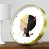 Relógios de parede nórdicos modernos relógios silenciosos mesa de estar decoração de casa criativa animal horloge cozinha 12 polegadas