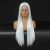 Synthetic Wigs Straight Lace Front Wig Synthetic 13x4x1 Frontal Pre Plucked Baby Hair Long t Part Red 230227