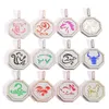 Catene ghiacciate con 12 collana di oroscopo animale per le donne Regalo di gioielli con zirconi cubici dello zodiaco hiphop cinese simbolo fortunato