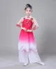 ステージウェアナショナルコスチュームYangkoダンスファンクラシックダンス服子供の子供のための中国人服