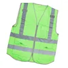 Motorcycle Apparel High Visibility Zippered Front Safety Vest With 2 Reflective Strips Outdoor Security Work Top