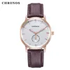 Wristwatches Men Fashion Watches Waterproof Resistant Leather Buckle Strap Classic With Sub Second Hand Dial CH05Wristwatches Bert22