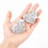Decorative Figurines Objects & 1pcs Natural Stones Calcite Heart Shape Crystals Quartz Flourite Amethyst Valentine's Day With Word Home Deco