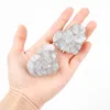 Dekorativa figurer Objekt 1st Natural Stones Calcite Heart Shape Crystals Quartz Florite Amethyst Valentine's Day With Word Home Deco