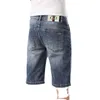 Heren jeans ontwerper zomer casual jeans heren kleine voeten slanke katoenen stretch shorts j2zo