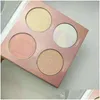 Bronzeurs Surligneurs Vénus Marbre Cosmétiques Palette Ombre À Paupières Maquillage 4 Couleurs Top Qualité Drop Delivery Santé Beauté Visage Dhrko