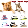 Cat Collars Leads Adjustable Hand Free Dog Leash for Pet Walking Running Jogging leashes Waist Belt Chest Strap Traction Rope 230227