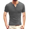 Body Shapers da uomo Camicia da uomo casual slim fit T-shirt polo tinta unita a maniche corte Summer Henry