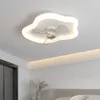 Lampadari Dimmerabili a distanza Soggiorno Camera da letto Sala da pranzo Semplice Soffitto a LED Corpo in ferro Lampadario moderno con ventilatore