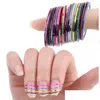 Autocollants Stickers Couleurs mélangées Rolls Stri Tape Line Nail Art Conseils Décoration Autocollant Beauté Ongles Soins Accessoires Drop Delivery Hea Dhrnc